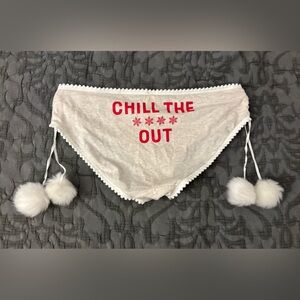 NWT 2015 Victoria’s Secret “Chill The **** Out” Hiphugger Panty, Size M